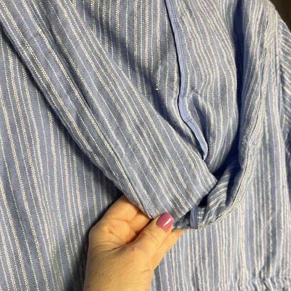 Light Denim Blue Stripe Joie Jacket - Picture 9 of 10